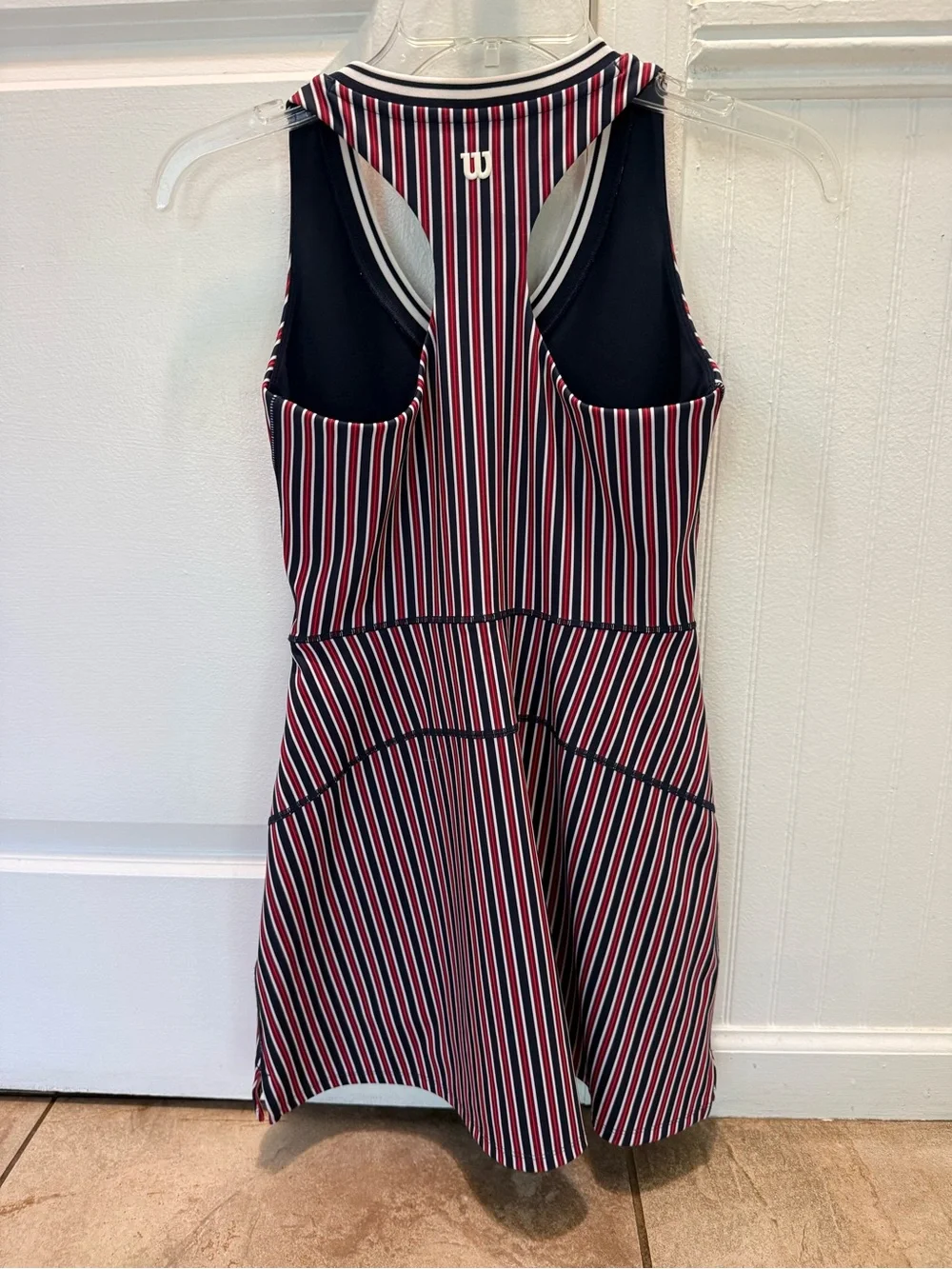 Wilson Womens Navy, Red & White Striped  Tennis Dress